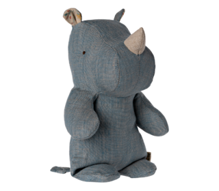 Safari friends, small rhino - blue/sand - Maileg