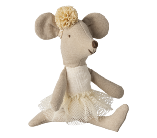 Ballerina Mouse, Little sister - off white - Maileg