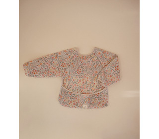 Long sleeve bib - pastel blooms - Mushie