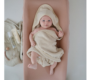 Hooded towel - fog - Mushie