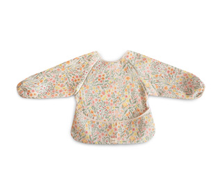 Long sleeve bib - pastel blooms - Mushie