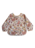 Long sleeve bib - retro flowers