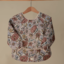 Long sleeve bib - retro flowers - Mushie