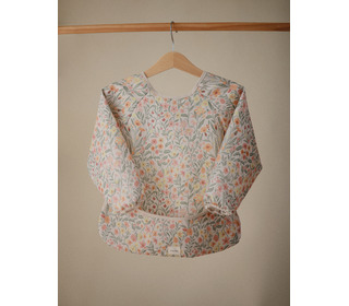 Long sleeve bib - pastel blooms - Mushie